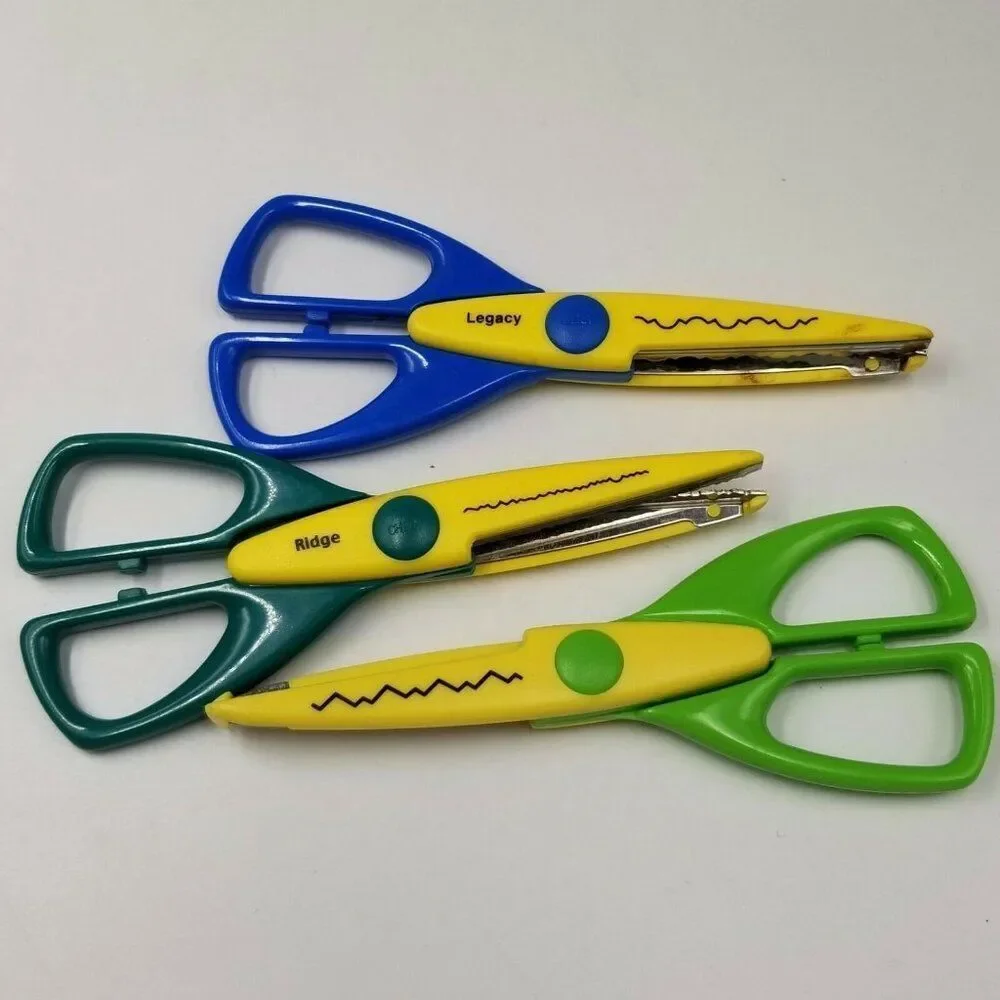 Provo Craft Decorative Edge Scissors Paper Edging Wavelet Legacy Ridge Lot 5